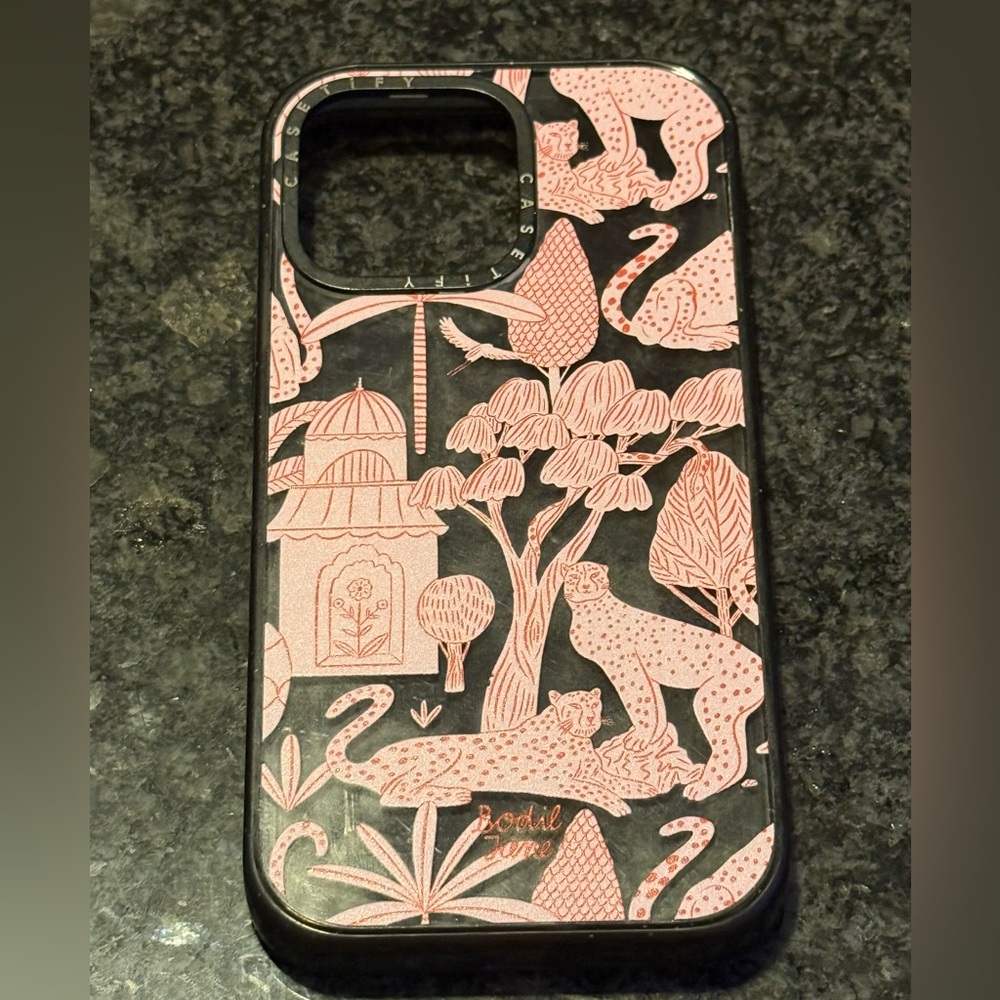 Casetify iPhone 14 pro max pink magsafe